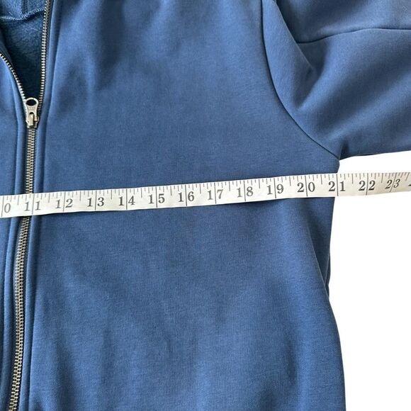 PACT Blue Unisex Front Zip Hoodie, M - Picture 7 of 8